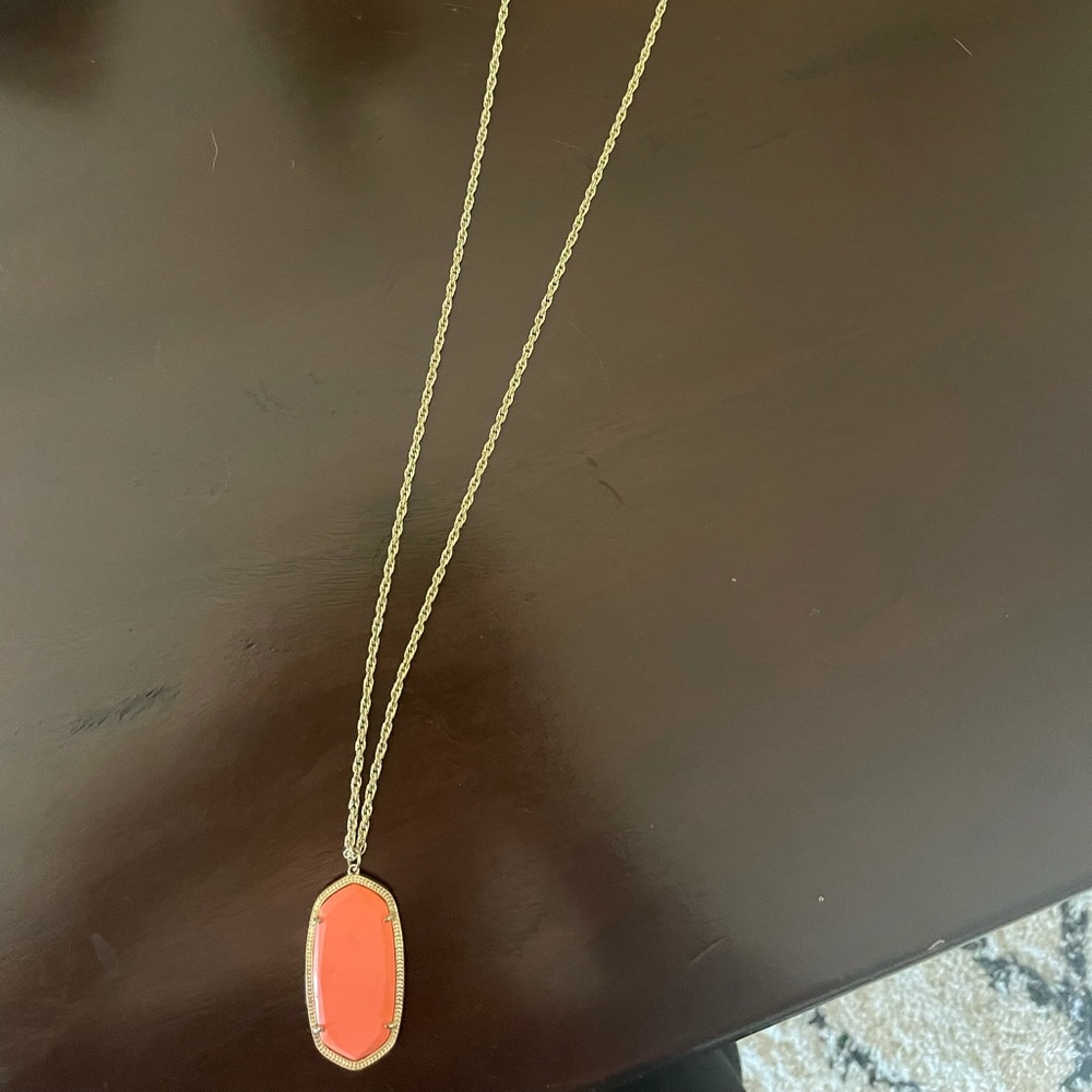 Kendra Scott - Orange & Gold long necklace